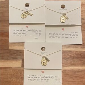 14k gold dipped love heart necklace